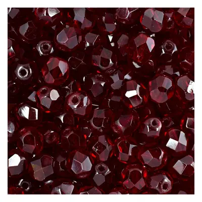 Manumi české broušené korálky 6mm Ruby - 150 ks