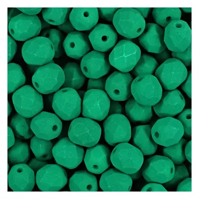 Manumi české broušené korálky 6mm Neon Dark Emerald - 150 ks