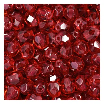 Manumi české broušené korálky 6mm Siam Ruby - 150 ks