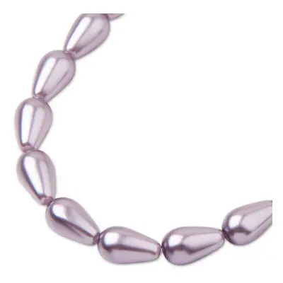 Preciosa perla hruška 10x6mm Pearl Effect Lavender - 12 ks