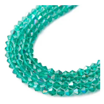 Manumi české cínové perle 4 mm Blue Zircon AB - 45 ks