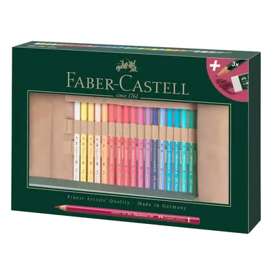 Faber-Castell sada pastelek Polychromos v koženém pouzdře 30 ks - 1 sada