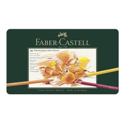 Faber-Castell sada pastelek Polychromos v plechové krabičce 36 ks - 1 sada