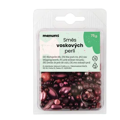 Manumi směs českých voskových perel bordo - 300 g