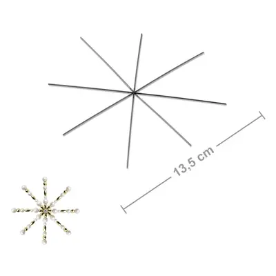 Manumi drátěný základ na výrobu osmicípé vánoční hvězdy 13,5 cm - 30 ks