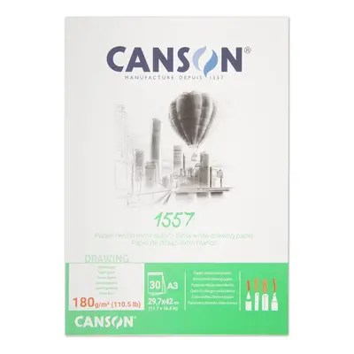 Canson skicák 1557 30 listů A3 180 g/m² lepený - 1 ks