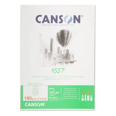 Canson skicák 1557 30 listů A4 180 g/m² lepený - 1 ks