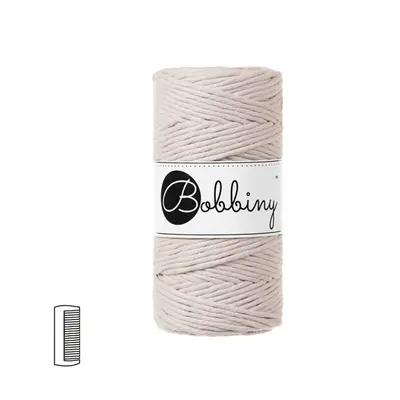 Bobbiny Macramé příze Regular 3mm Nude - 1 ks