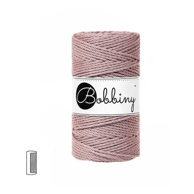 Bobbiny Macramé příze stáčená 3PLY 3mm Mauve - 1 ks