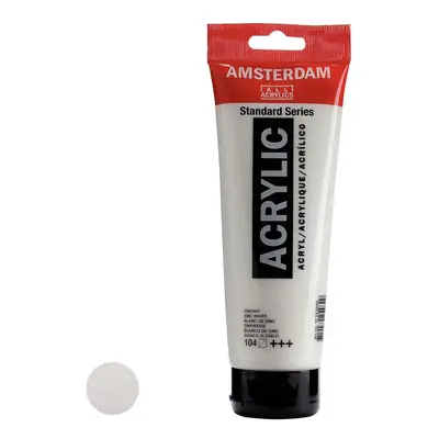 Royal Talens Amsterdam akrylová barva v tubě Standart Series 250 ml 104 Zinc White - 1 ks