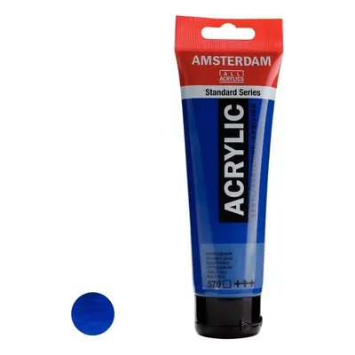 Royal Talens Amsterdam akrylová barva v tubě Standart Series 120 ml 570 Phthalo Blue - 1 ks