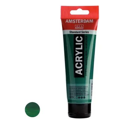 Royal Talens Amsterdam akrylová barva v tubě Standart Series 120 ml 619 Permanent Green deep - 1