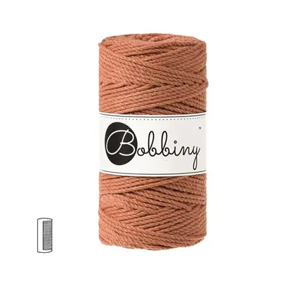 Bobbiny Macramé příze Regular 3PLY 3mm Terracota - 1 ks