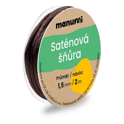 Nylonová saténová šňůra 1,5mm/2m Coconut Brown - 1 ks