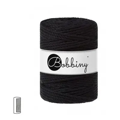 Bobbiny Macramé příze XXL 3PLY 5mm Black - 1 ks