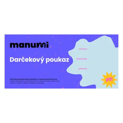 Darčekový poukaz pro Manumi.sk €100 - 1 ks