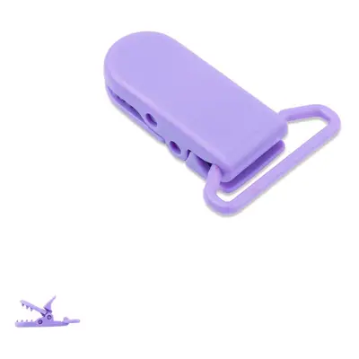 Plastový klip na dudlík 37x16x9mm Lavender Violet - 1 ks