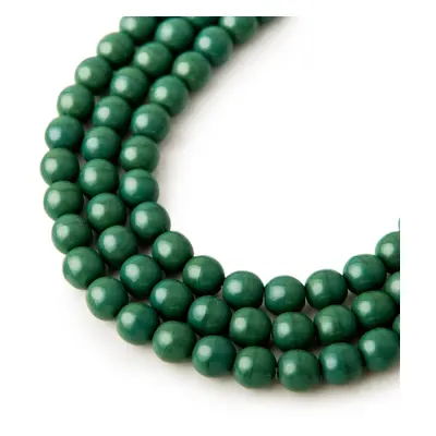 Manumi české skleněné mačkané kuličky 6 mm Pine Green Opaque - 30 ks