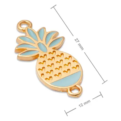 Manumi spojovací díl ananas 27x12mm pozlacený - 1 ks