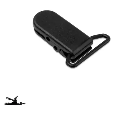 Plastový klip na dudlík 37x16x9mm Black - 1 ks