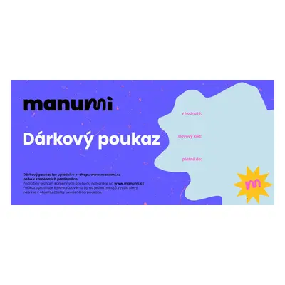 Dárkový poukaz pro Manumi.cz 2000 Kč - 1 ks