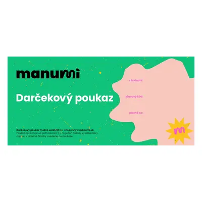 Darčekový poukaz pro Manumi.sk €30 - 1 ks