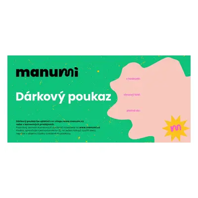 Dárkový poukaz pro Manumi.cz 1000Kč - 1 ks