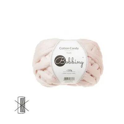 Bobbiny Macramé příze Cotton Candy nude - 1 ks