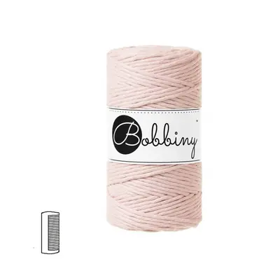 Bobbiny Macramé příze Regular 3mm Pastel pink - 1 ks