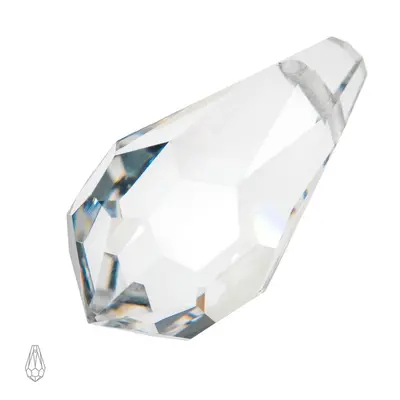 Preciosa MC přívěsek kapka 984 7,5x15mm Crystal - 2 ks