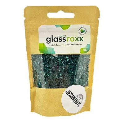 Jesmonite skleněné kamínky GlassRoxx petrolejové 150 g - 3 ks