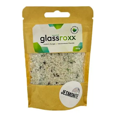 Jesmonite skleněné kamínky GlassRoxx krémové 150 g - 1 ks