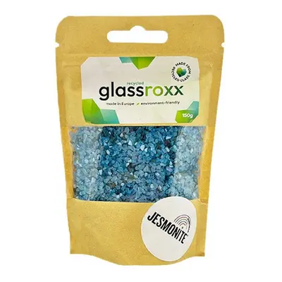 Jesmonite skleněné kamínky GlassRoxx tyrkysové 150 g - 1 ks