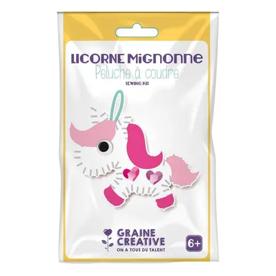 Graine Creative Mini sada na šití jednorožec - 1 sada