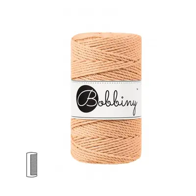 Bobbiny Macramé příze stáčená 3PLY 3 mm Peach Fuzz - 1 ks