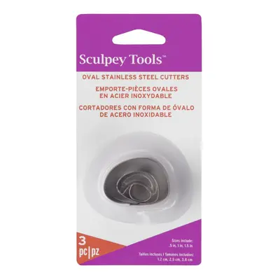 Sculpey sada vykrajovátek nepravidelné oválky - 3 sady