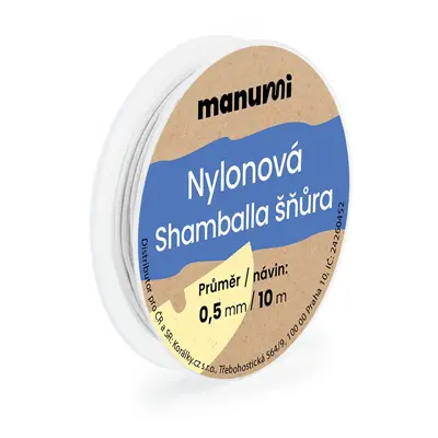 Manumi Nylonová šňůrka na Shamballa náramky 0,5mm/10m světle šedá č.14 - 1 ks