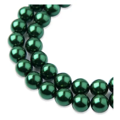 Manumi české voskové perle 8mm Emerald - 22 ks