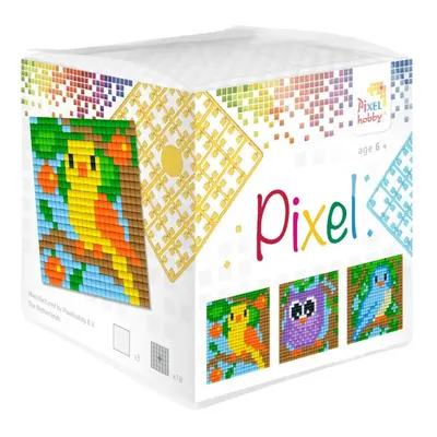 Pixelhobby PIXEL kostka sada Sova a kanárci 3ks - 1 sada