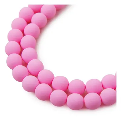 Estrela České mačkané korálky Estrela BONDELI 8 mm soft pink - 220 ks