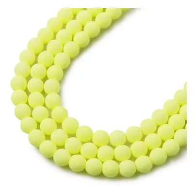 Estrela České mačkané korálky Estrela BONDELI 4 mm soft yellow - 45 ks