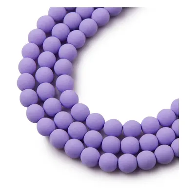 Estrela České mačkané korálky Estrela BONDELI 6 mm soft violet - 30 ks