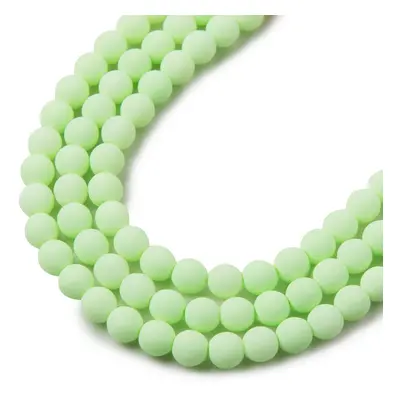 Estrela České mačkané korálky Estrela BONDELI 4 mm soft lime - 45 ks