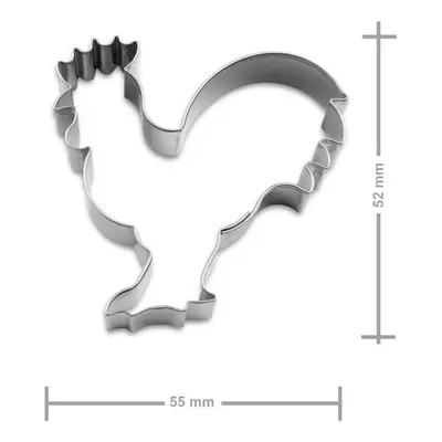 Vykrajovátko kohoutek 55x52mm - 1 ks
