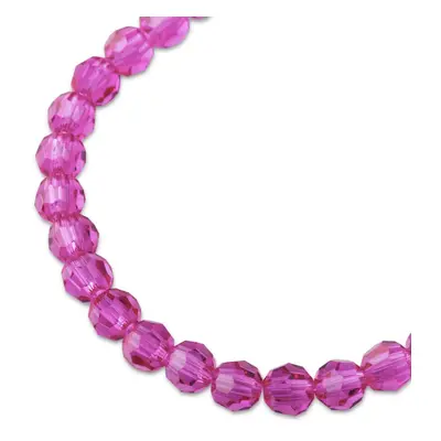 Preciosa MC perle kulatá 4mm Fuchsia - 15 ks