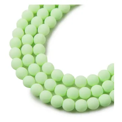 Estrela České mačkané korálky Estrela BONDELI 6 mm soft lime - 30 ks