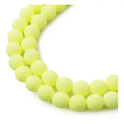 Estrela České mačkané korálky Estrela BONDELI 8 mm soft yellow - 22 ks