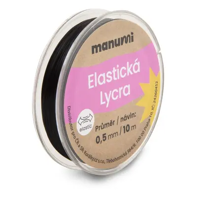 Manumi Elastická lycra 0,5mm/10m černá - 1 ks