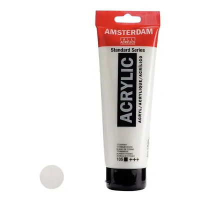 Royal Talens Amsterdam akrylová barva v tubě Standart Series 250 ml 105 Titanium White - 1 ks