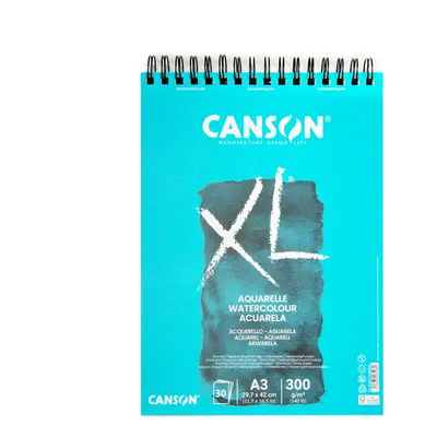 Canson skicák XL Aquarelle 30 listů A3 300 g/m² kroužková vazba - 1 ks